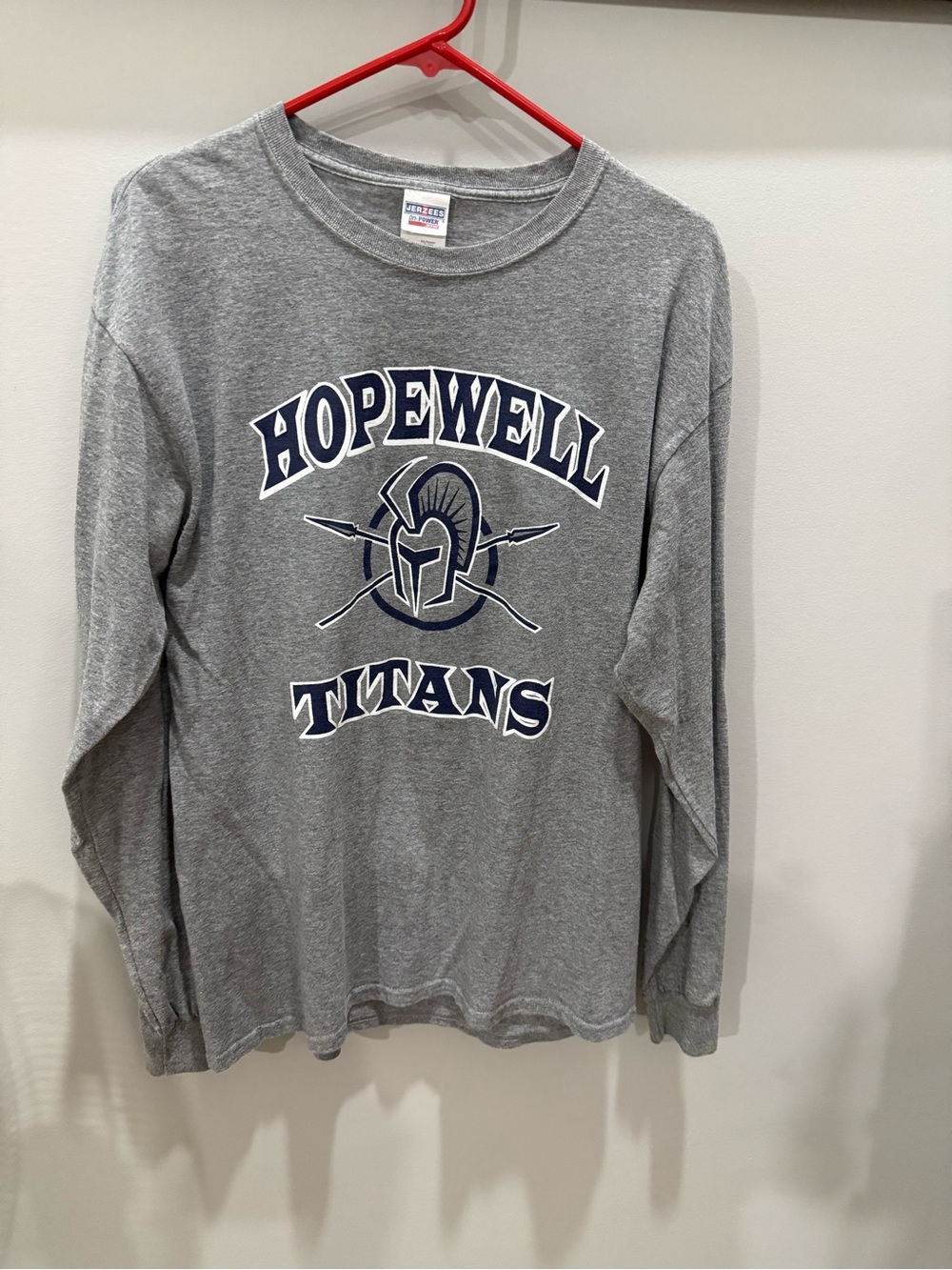 Hopewell Titans Gray Long-Sleeve Shirt